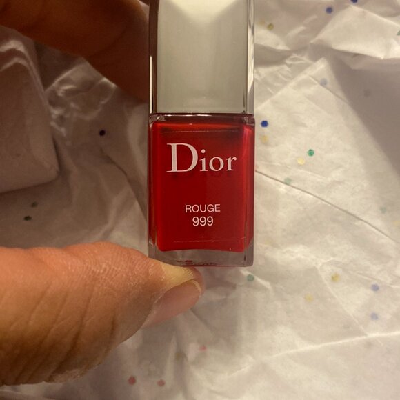 Dior - Three Pc. Travel Set | Luggage Tag, 999 Red Satin Lipstick & Polish - NIB - Picture 5 of 9